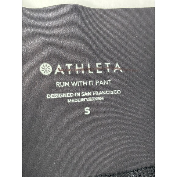 Athleta Run With It Pant Black Athletic Joggers Travel Athleisure Small NWOT - Picture 8 of 11